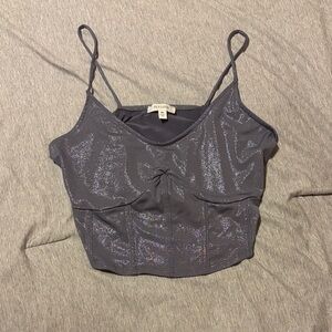 Persaya Shimmering Dark Gray Camisole